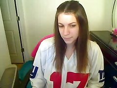 Varm mörk-haired ungarna älskar att sätta höger hand!
